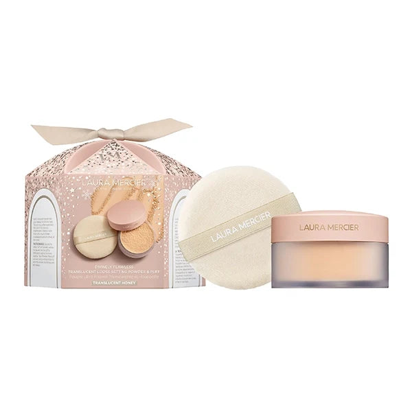 Laura Mercier - Divinely Flawless Translucent Loose Setting Powder & Puff Translucent Honey