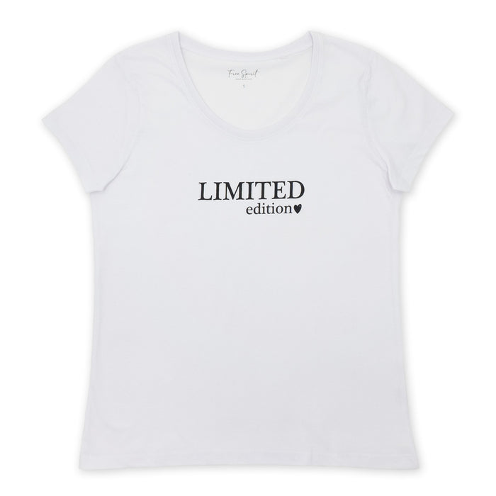 חולצה עם צווארון מעוגל מודפסת Limited Edition נשים