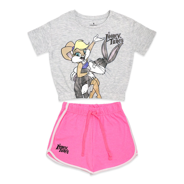 חליפת Looney Tunes חולצה סיומת גומי