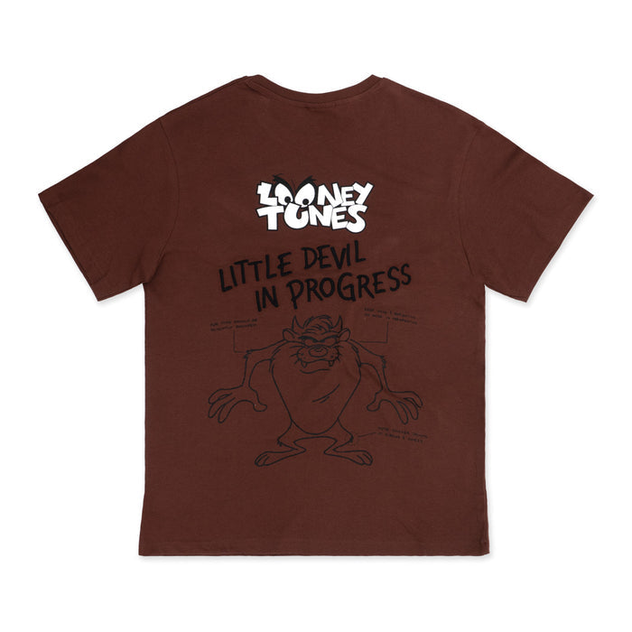 חולצה אוברסייז רקומה טאז Looney Tunes גברים