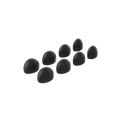 Loop Dream™ Foam-Silicone Ear Tips - Black (Mixed Sizes)