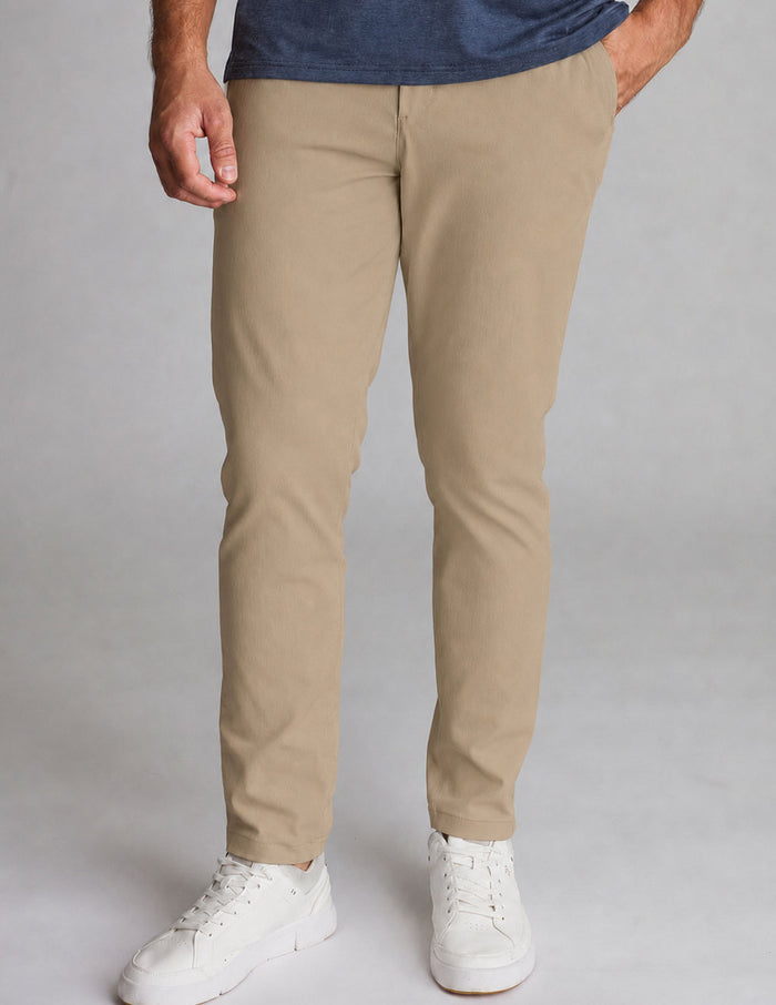 Loophole Chinos - Quicksand Khaki - Slim Fit (The Jeff Pesos)