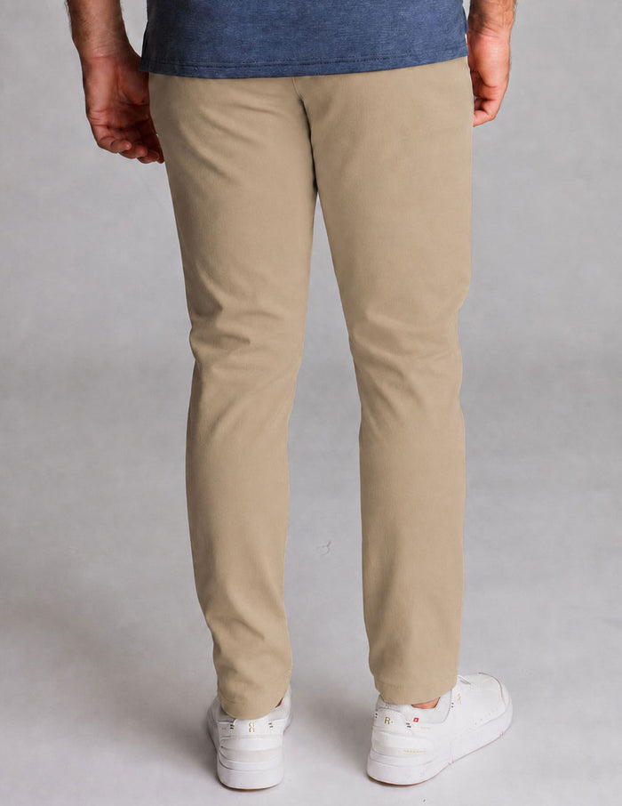 Loophole Chinos - Quicksand Khaki - Slim Fit (The Jeff Pesos)