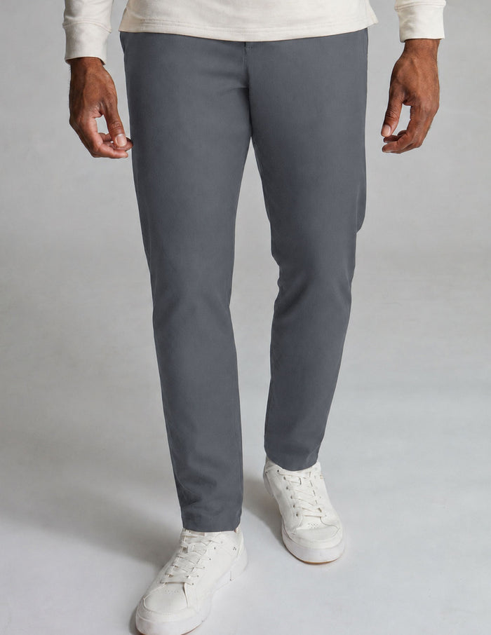 Loophole Chinos - Zero-G Graphite - Slim Fit (The Hands-Off Honchos)