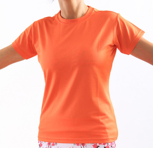 mandarin mesh performance tee
