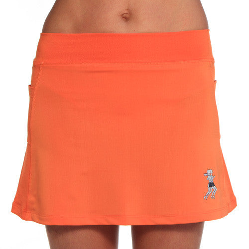 mandarin orange running skirt