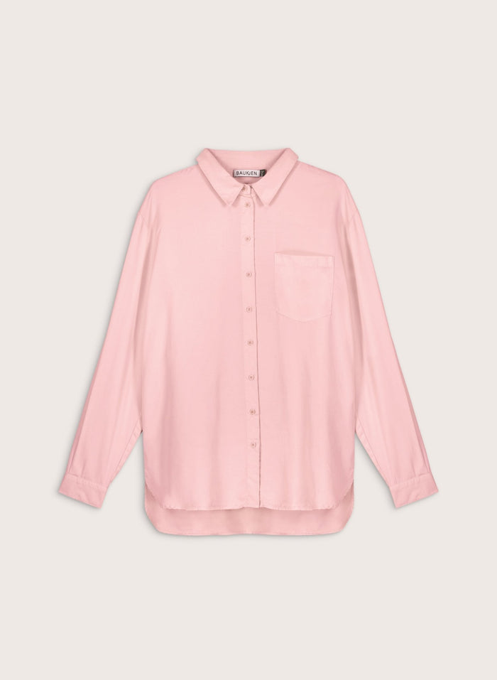 Martyna Relaxed Shirt - Soft Pink Baukjen