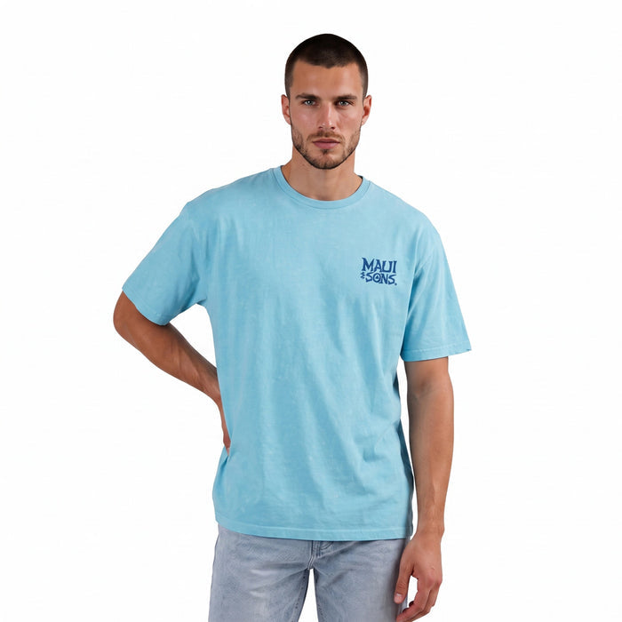 חולצת Maui & Sons הדפס קדמי ואחורי