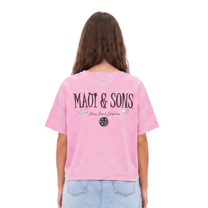 חולצה מודפסת Maui & Sons מלפנים ומאחור