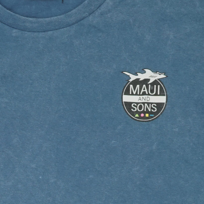 חולצה שטופה עם לוגו Maui & Sons