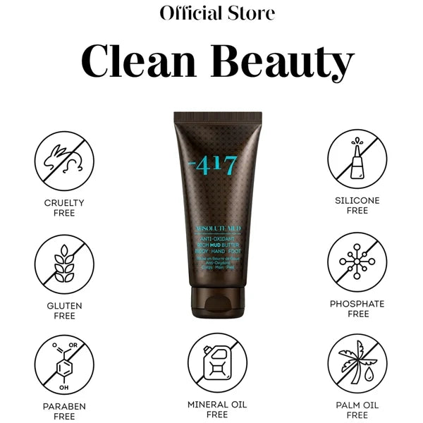Minus 417 Absolute Mud Anti Oxidant Rich Mud Butter Body Hand Foot