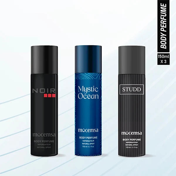 Mocemsa Body Perfume Gift Pack - Noir And Mystic Ocean And Studd