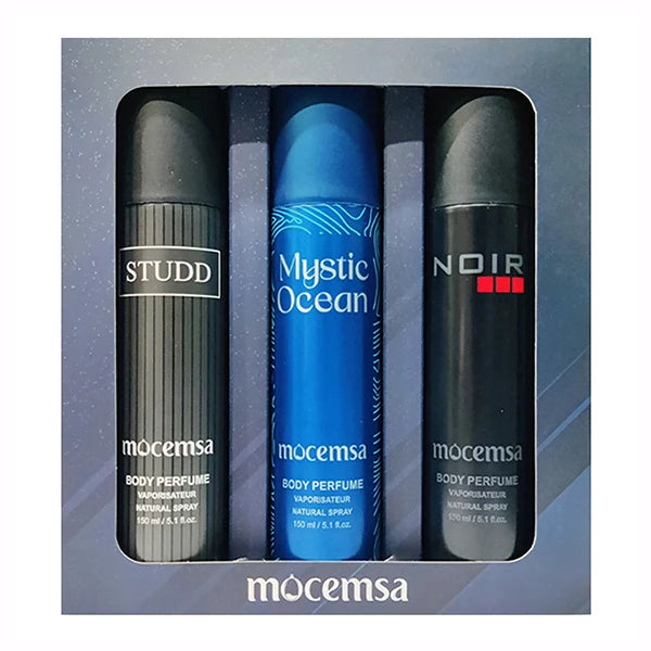 Mocemsa Body Perfume Gift Pack - Noir And Mystic Ocean And Studd