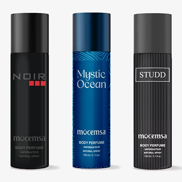 Mocemsa Body Perfume Gift Pack - Noir And Mystic Ocean And Studd