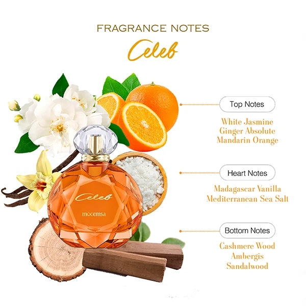 MOCEMSA CELEB GIFT SET -EDP 110ML AND TRAVEL SIZE 25ML AND DEO 150ML