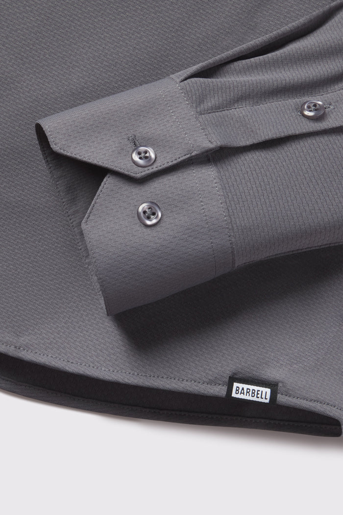 Motive Dress Shirt - Gray - photo from cuff detail #color_gray