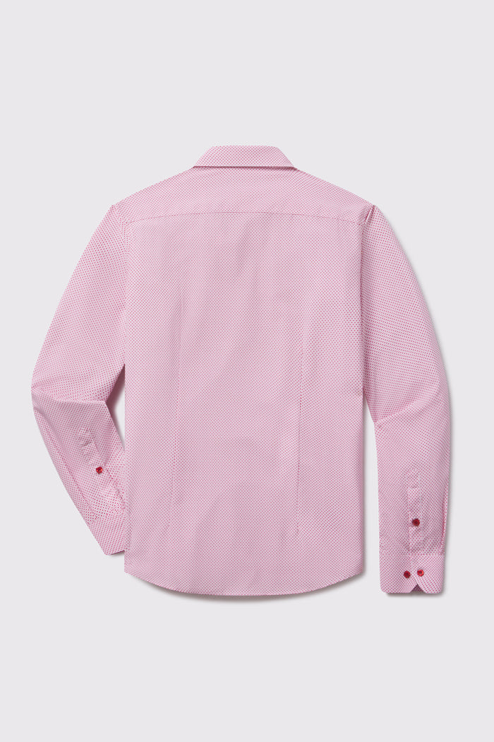 Motive Dress Shirt - Red Diamond - photo from back flat lay #color_red-diamond