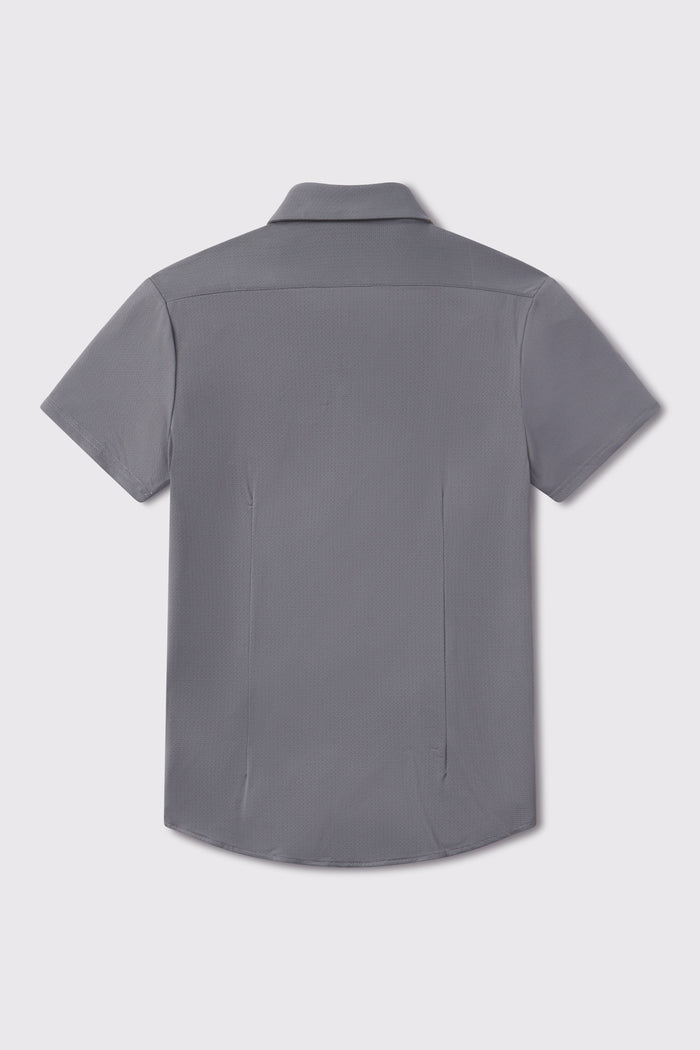 Motive Dress Shirt - Gray - photo from back flat lay #color_gray