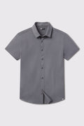 Motive Dress Shirt - Gray - photo from front flat lay #color_gray
