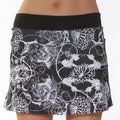 mums noir running skirt black white