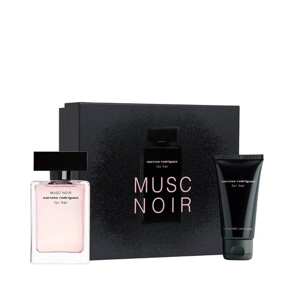 Narciso Rodriguez For Her Musc Noir Gift Set Eau de Parfum 50ml With Body Lotion 50ml
