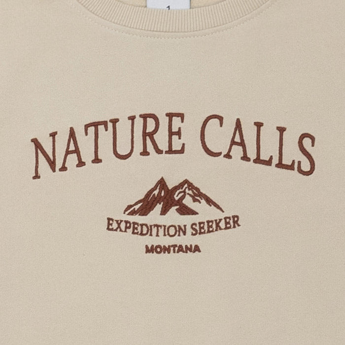 סווטשירט עם רקמה Nature Calls נשים