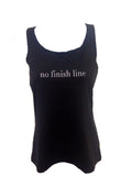 no finish line racerback tank black