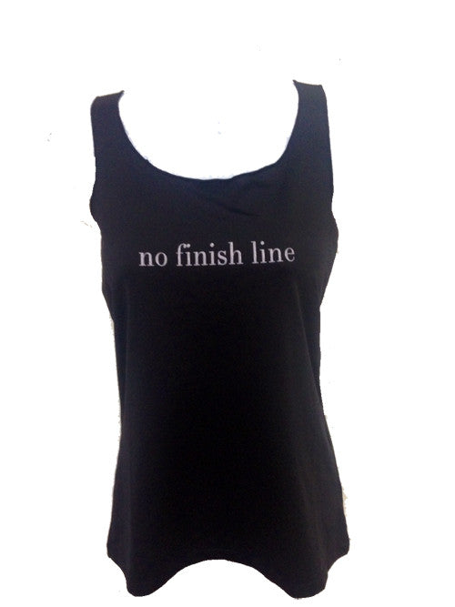 no finish line racerback tank black