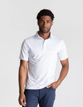 NoFlop Golf Polo - Club White (The Baby Fade)