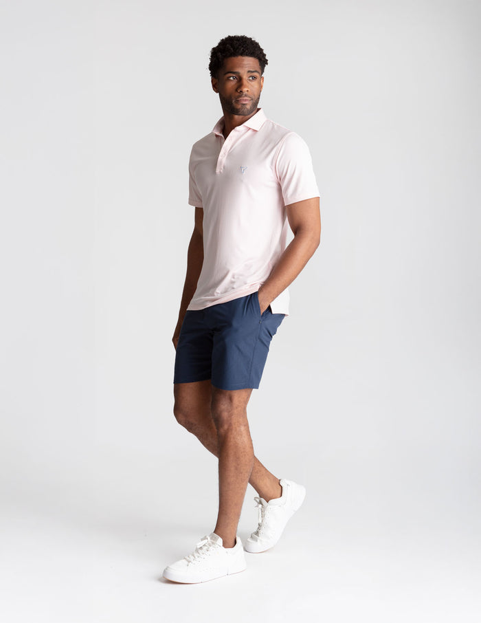 NoFlop Golf Polo - Creamsicle Stripes (The Shankapotomus)