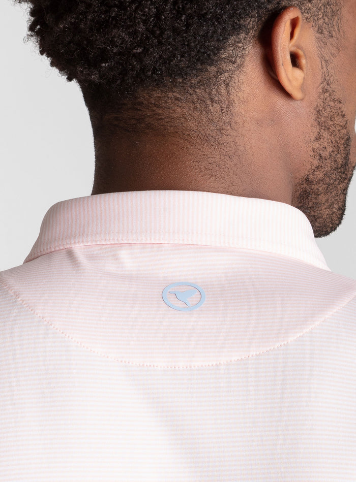 NoFlop Golf Polo - Creamsicle Stripes (The Shankapotomus)