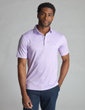 NoFlop Golf Polo - Purple & White Bowtie (Mulligan's Island)