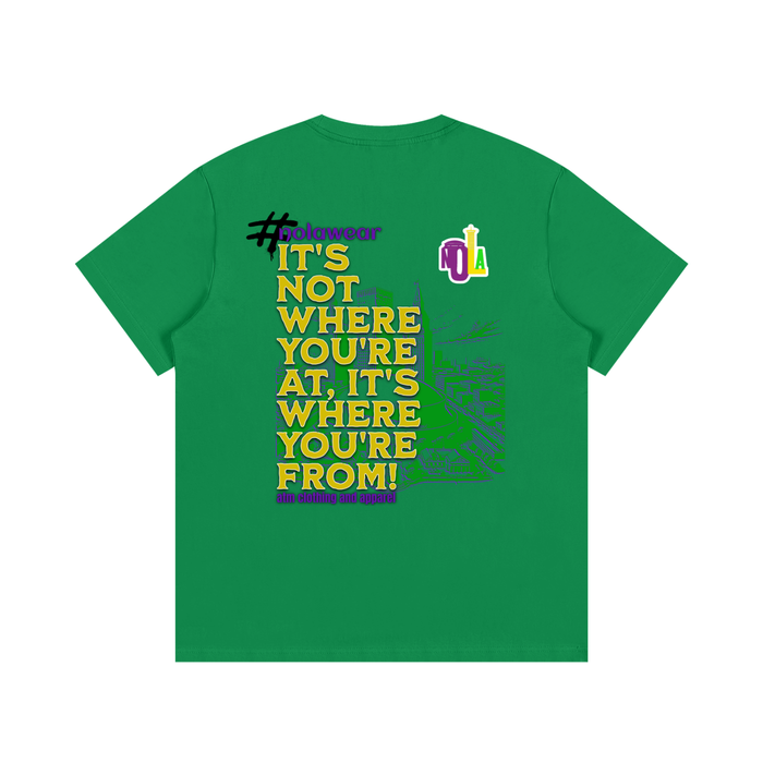NOLA "WHERE YA FROM" TEE MARDI GRAS