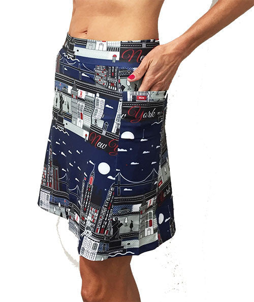 nyc golf skort side pockets
