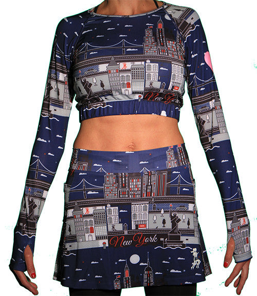 nyc long sleeve crop