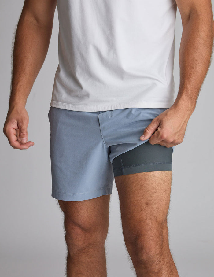 Original Gym Shorts - Gray with Shadow Mesa (The Ranch Waters)
