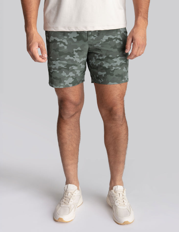 Original Gym Shorts - Green Camo (The Game Wardens)