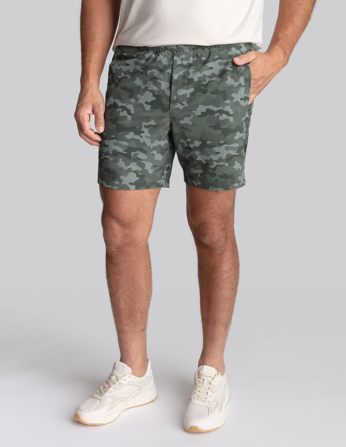 Original Gym Shorts - Green Camo (The Game Wardens)