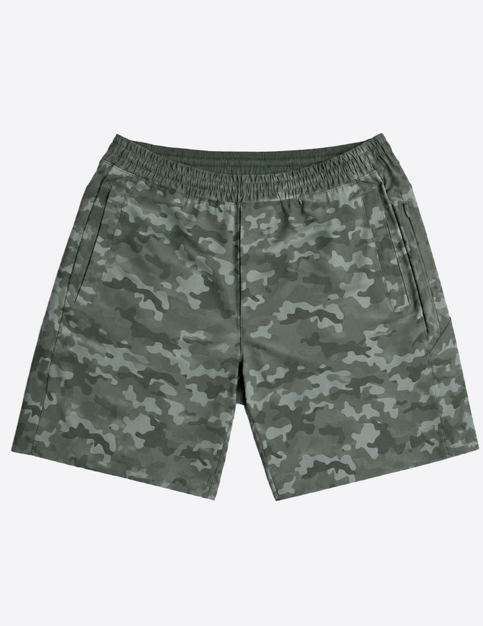 Original Gym Shorts - Green Camo (The Game Wardens)