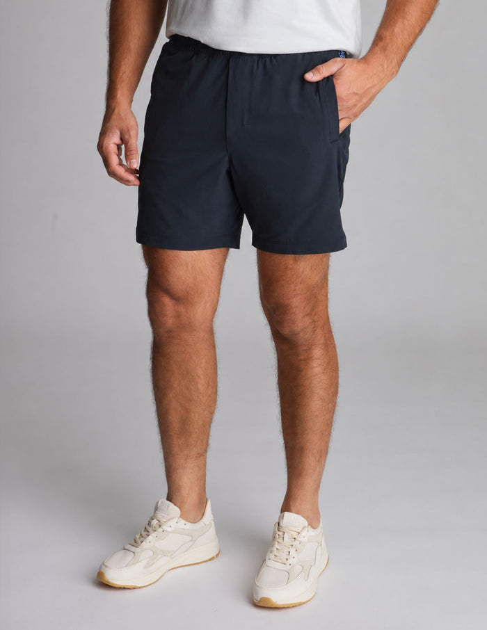 Original Gym Shorts - Navy with Binder Reminder (The Doodle Lords)