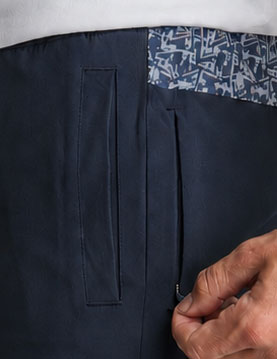 Original Gym Shorts - Navy with Binder Reminder (The Doodle Lords)