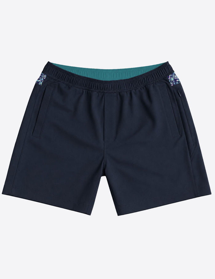 Original Gym Shorts - Navy with Binder Reminder (The Doodle Lords)