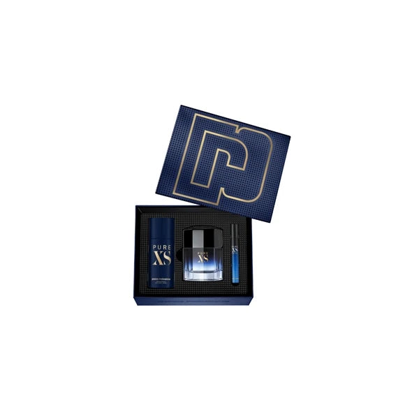 Pao Rabanne Pure Xs Eau de Toilette 100ml With Deodorant 150ml And Travel Spray 10ml