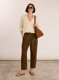 Paola Organic Cotton Chino - Milk Chocolate Baukjen