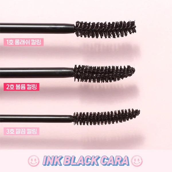 Peripera Ink Black Cara 1 Long Lash Curling  8gm#Shade_1 Long Lash Curling