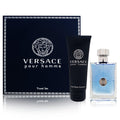 Versace Pour Homme Men Gift Set (Eau De Toilette Spray Hair and Body Shampoo)