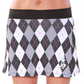 Preppy Black Argyle Running Skir