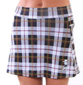 preppy black plaid athletic skirt