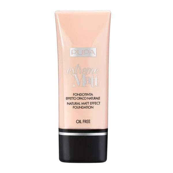 Pupa Milano Extreme Matt Natural Matt Effect Foundation Dark Ivory 30ml#Shade_Dark Ivory