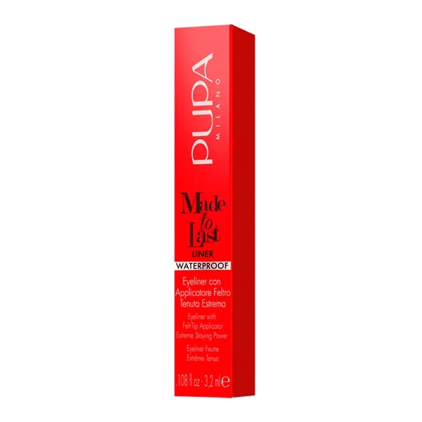 Pupa Milano Made To Last Liner Extreme Long-Lasting Eyeliner – Waterproof-001-Extra Black